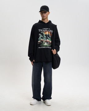 Vetements Черные худи Northern Thailand ME76HD240B