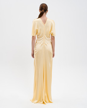 Victoria Beckham Желтое платье 1425WDR007004A