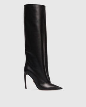 Dolce&Gabbana Чорні шкіряні чоботи Devotion CU1223AO831