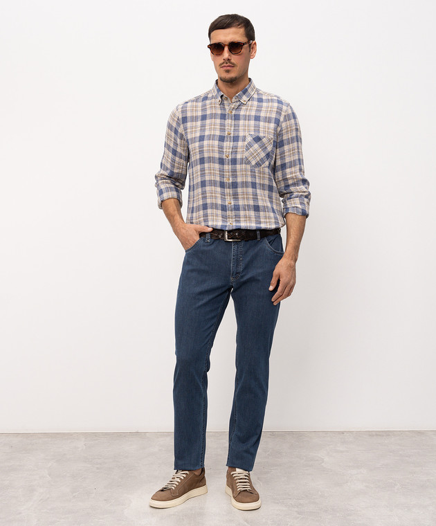 Florentino Синие джинсы с логотип патч 126554610710 изображение 2