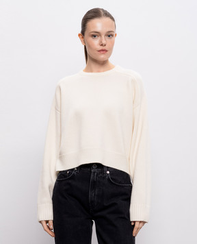 Loulou de Saison Свитер BRUZZI цвета айвори из шерсти и кашемира BRUZZILDS