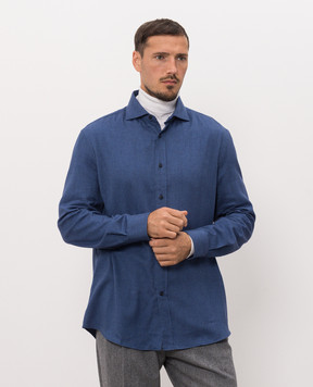 Brunello Cucinelli Синяя рубашка MY6370627