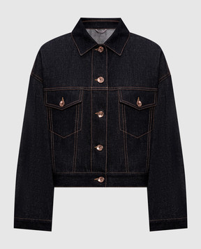 Brunello Cucinelli Чорна джинсова куртка ML1347672P