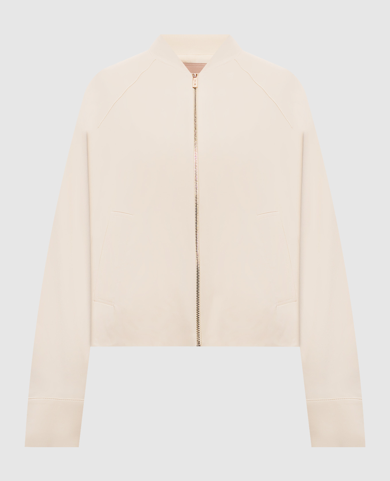 Бежевая спортивная куртка