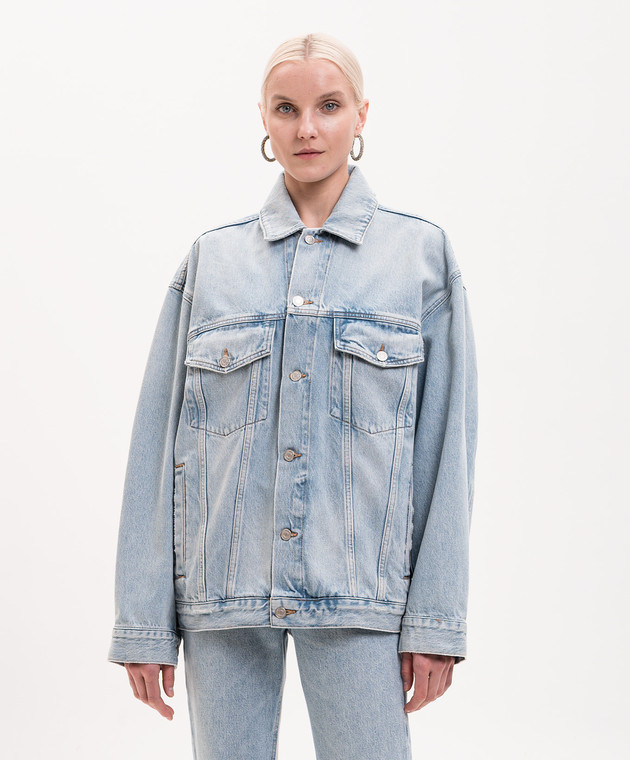 AGOLDE Блакитна джинсова куртка Scroll A51251371 зображення 3
