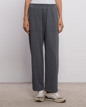 Brunello Cucinelli Серые спортивные штаны MN05NB2X99