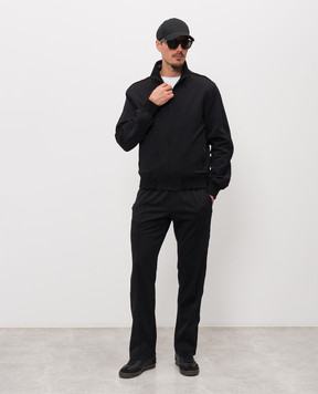 Dolce&Gabbana Чорні спортивні штани з логотипом GP17YTFUGUL