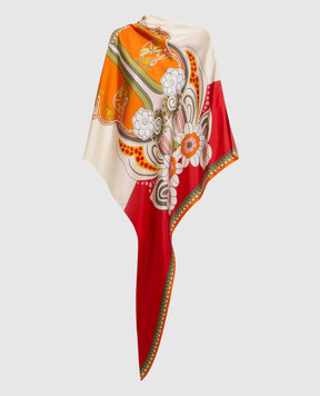 La DoubleJ Блуза Full-On Foulard из шелка с принтом SCA0096SIL029AMB03