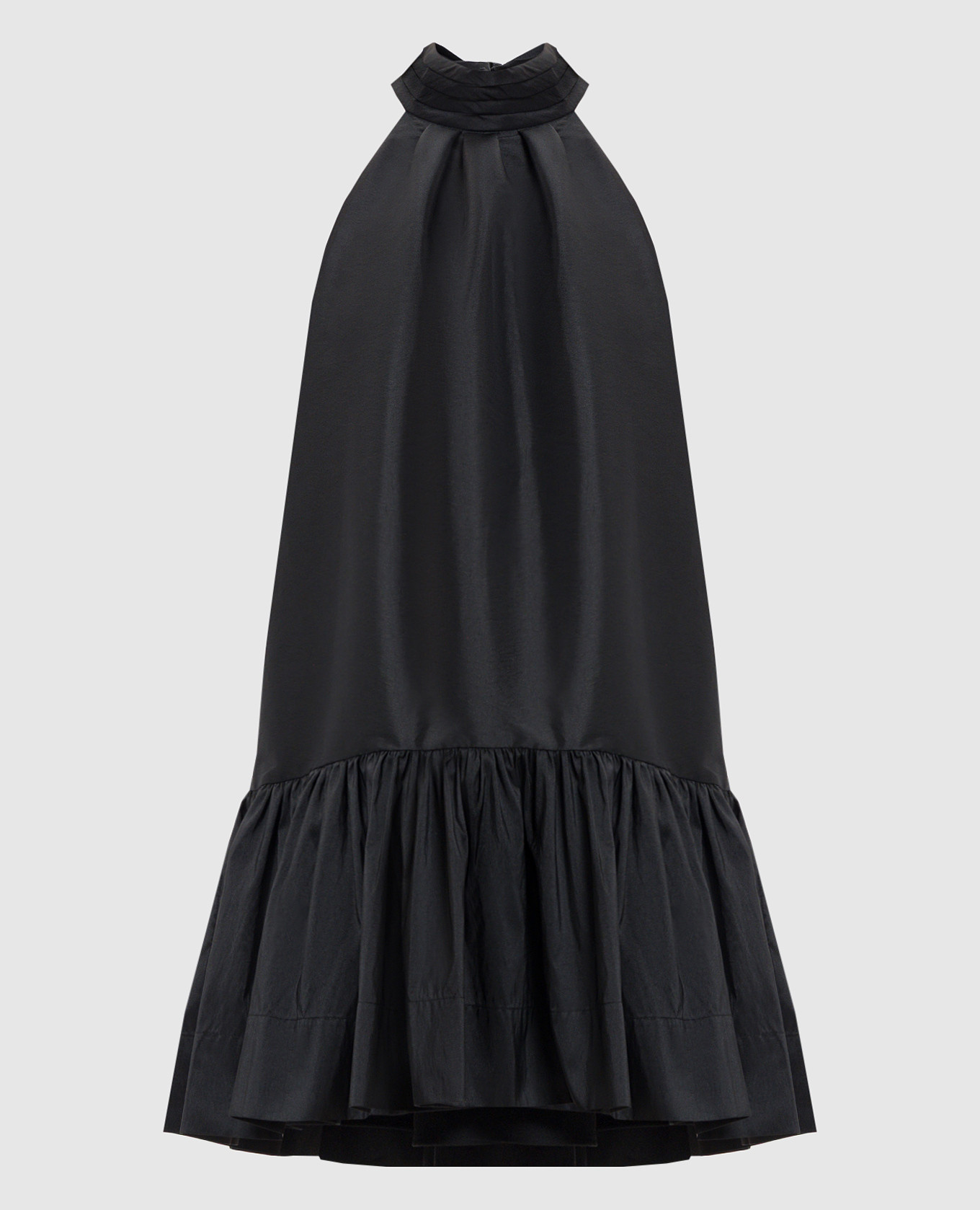 

Черное платье Hope с оборкой, Черный, Повседневные платья