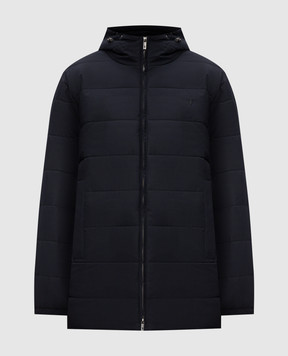 Trussardi Синя стьобана куртка з вишивкою емблеми 8005M000031NMO811N18