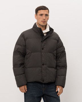 Stone Island Серый пуховик с патчем логотипа L2S154100109S0A23