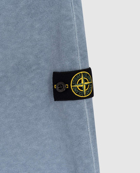 Stone Island Детские голубые джогеры с логотипом L1S166200001S006014