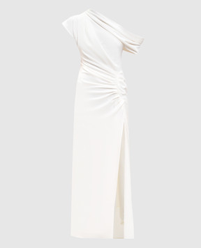 Simkhai Белое платье Kally на одно плечо с разрезом 5251171Q