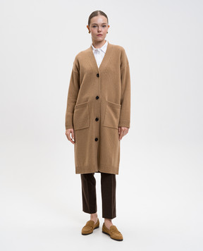 Max Mara Weekend Коричневий кардиган GODEZIA з вовни GODEZIA