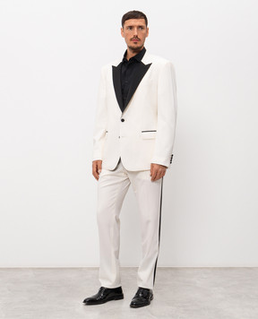 Dolce&Gabbana Костюм Martini с шерсти и шелка цвета айвори GK030TGK255