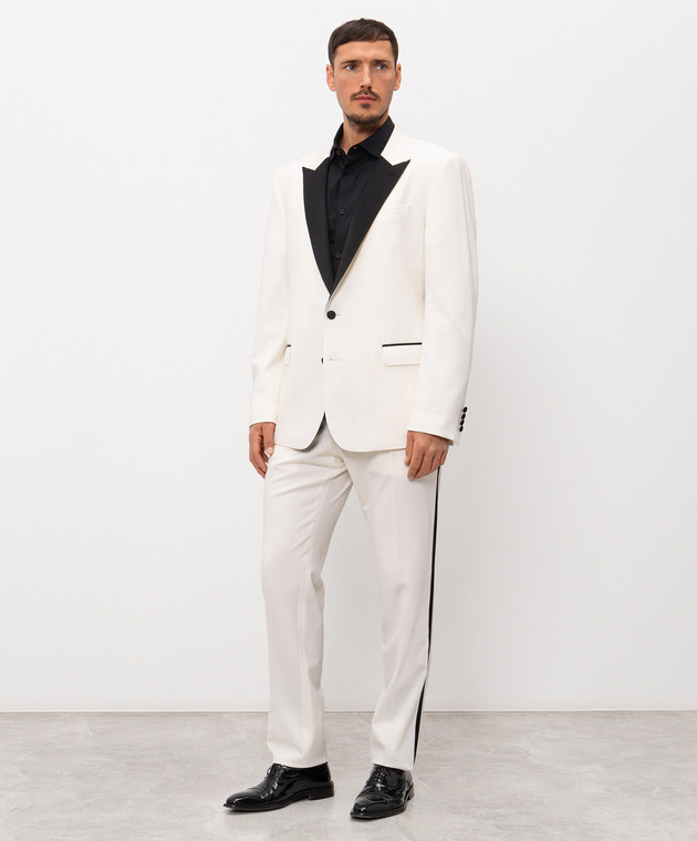 Dolce&Gabbana Костюм Martini з вовни і шовку кольору айворі GK030TGK255 зображення 3