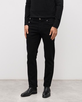 Enrico Mandelli Черные джинсы с логотип патч 0MIAMI5861