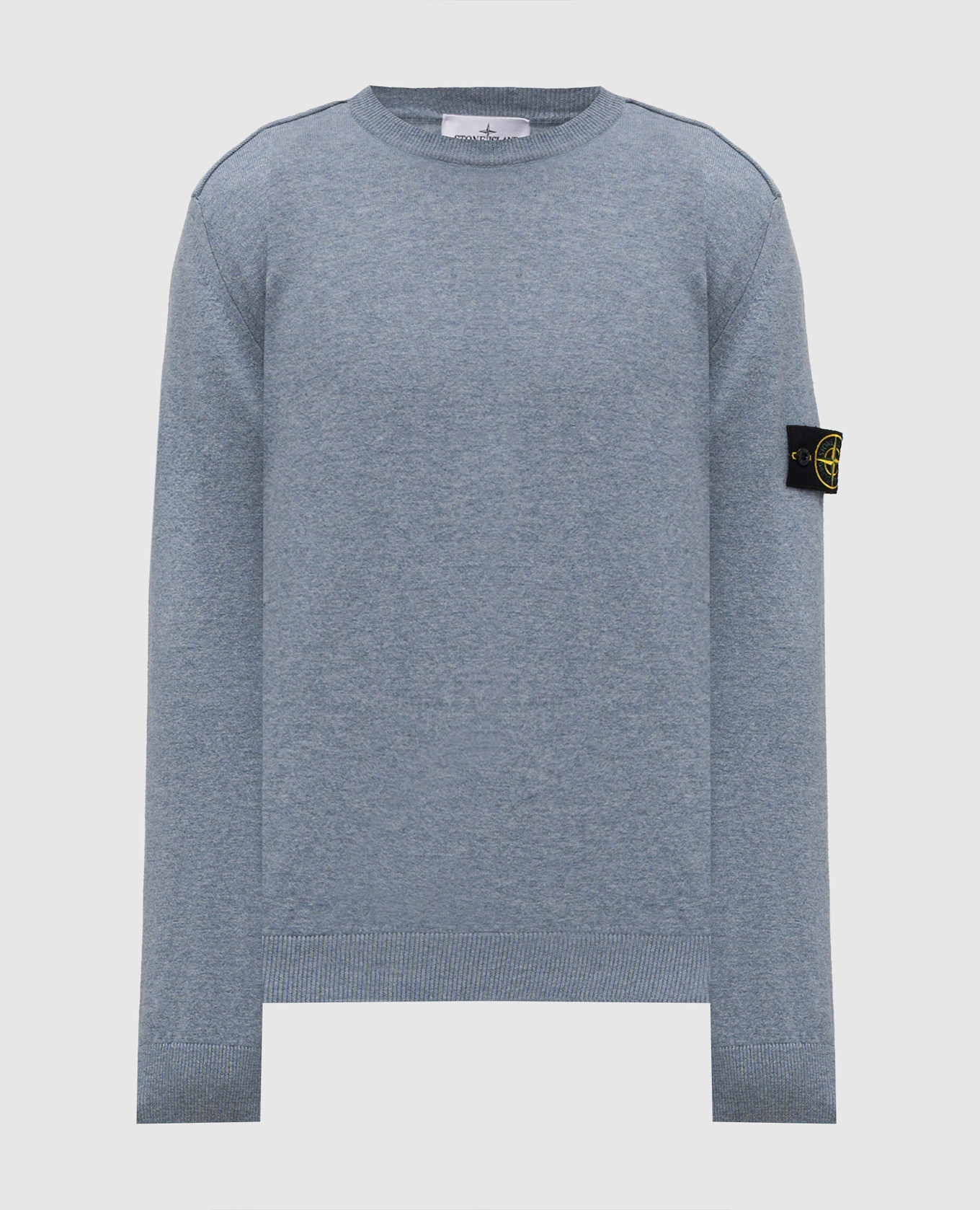 

Голубой свитер из шерсти с логотипом, Свитера