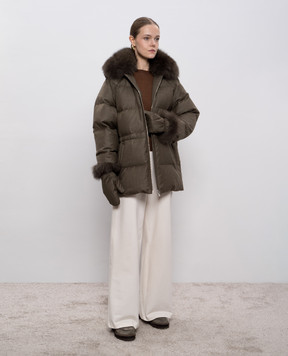 Allude Коричневий джемпер з кашеміру 25570003
