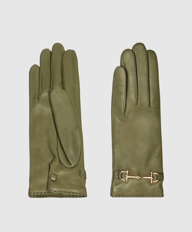 Sermoneta Gloves Шкіряні рукавички кольору хакі A109MODGRIMALDA