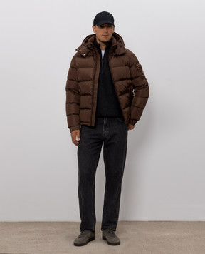 Moncler Коричневий пуховик Maya L20911A53600539ZD