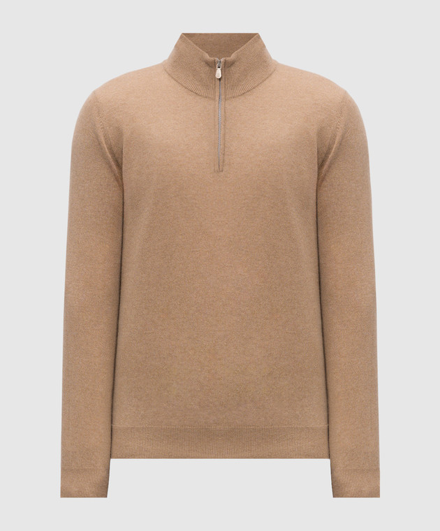Brunello Cucinelli Бежевый джемпер из кашемира M2200124