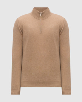 Brunello Cucinelli Бежевый джемпер из кашемира M2200124