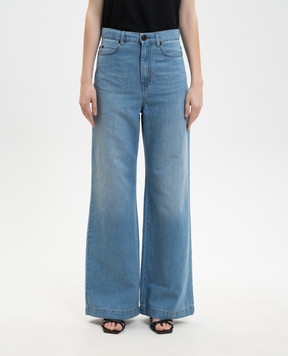 Max Mara Weekend Синие джинсы LATINO со льном WKDLATINO