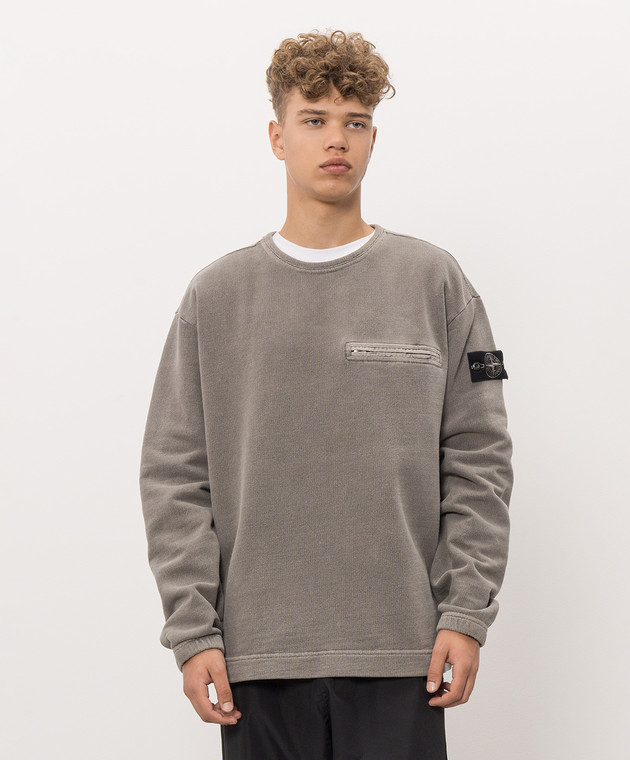 Stone Island Серый свитшот L2S156100028S00T7 изображение 3