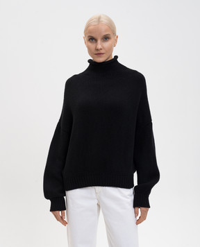 Khaite Чорний светр Juniper з кашеміру 18050650