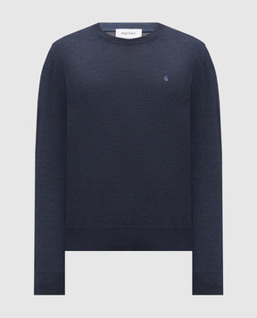 Alexander McQueen Синій джемпер з вовни 875962Q1BHV