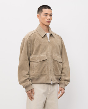 AGOLDE Бежевая замшевая куртка Emil A4070