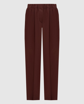 Brunello Cucinelli Коричневые брюки M0F70P1673