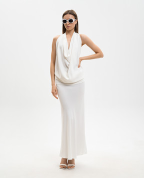 Marco Pescarolo Топ цвета айвори с открытой спиной AMERICAD5384