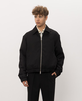 Ami Paris Черная куртка из шерсти HJK830WV0216