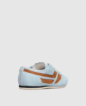 Tom Ford Блакитні замшеві кросівки Brook J1595ICL128N