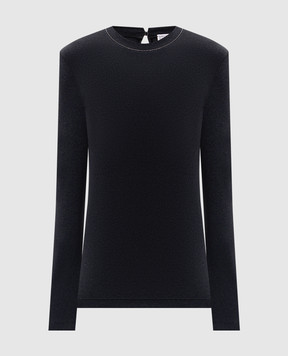 Brunello Cucinelli Темно-серый лонгслив с цепочкой мониль MPTC8BJ300