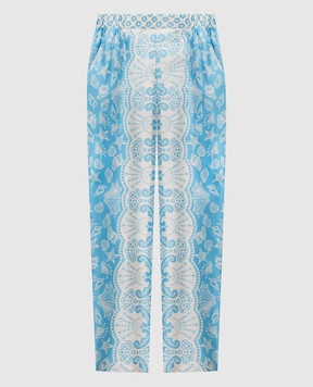 MANTERO 1902 Блакитні штани Doris із шовку 0227A2811T0879N