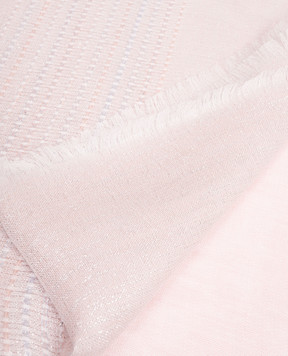 Peserico Рожевий шарф з льоном з люрексом A31539C0CC753