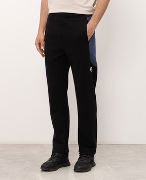 Moncler Чорні спортивні штани з нашивкою логотипа L20918H00013899V4
