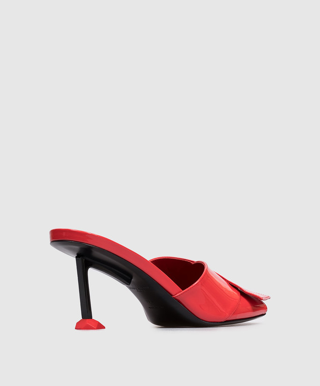 Givenchy Красные кожаные лакированные мюли BE30BFE2H5 изображение 3