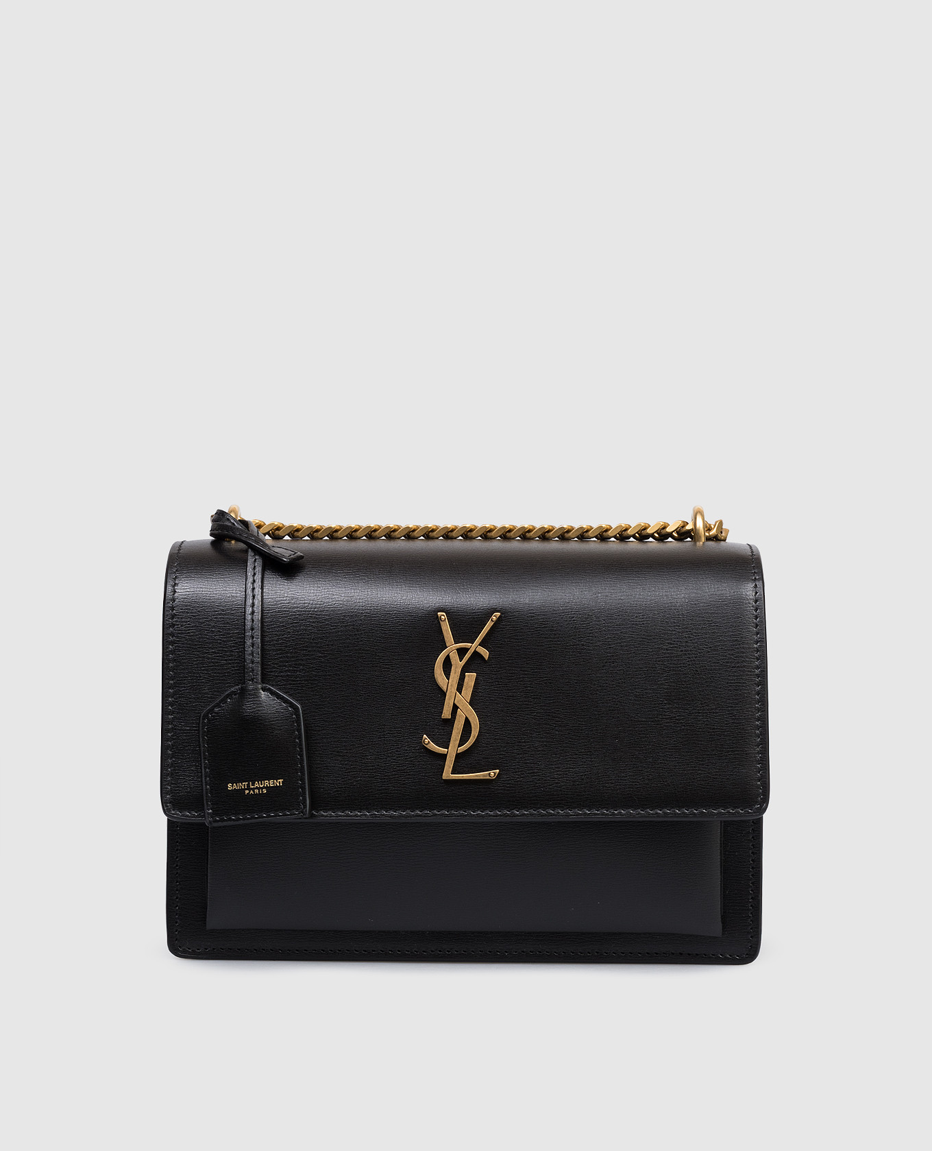 

Черная кожаная сумка кросс-боди SUNSET, Черный, Сумки через плечо