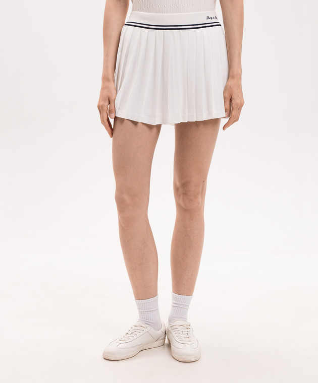Sporty & Rich Спідниця-плісе Abigail кольору айворі SK01275326WH37 зображення 3