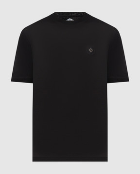 Castangia dal 1850 Чорна футболка з монограмою TSDM18F25