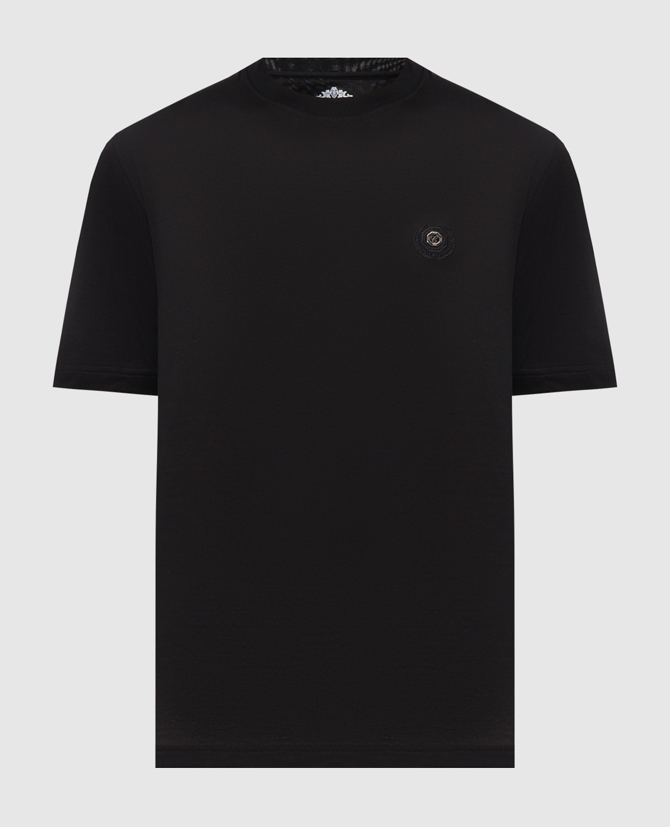 Черная футболка с монограммой