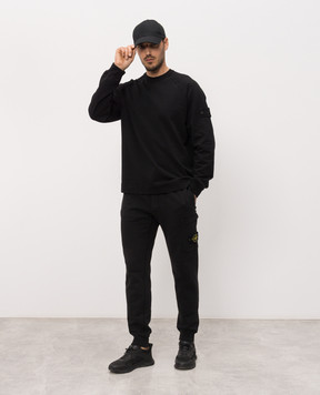 Stone Island Черные джоггеры с логотип патч L1S156200010S0051