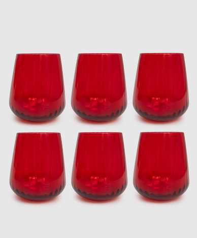 Набор красных стаканов JOY 6 шт