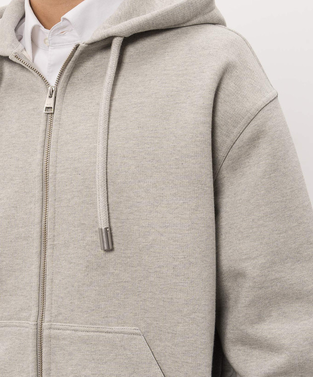 Ami Paris Серая спортивная куртка USW793JE0238 изображение 5