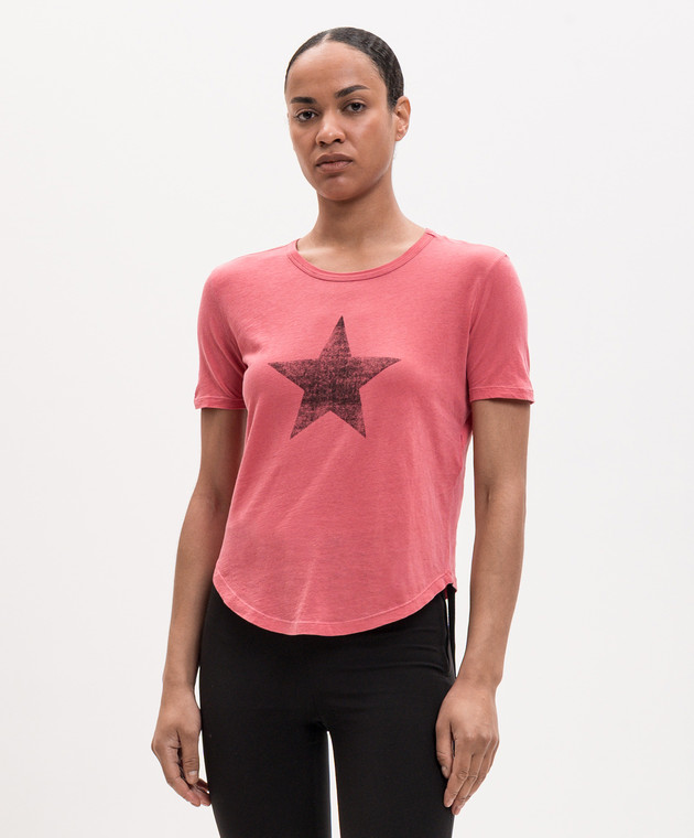 Ann Demeulemeester Розовая футболка Floor Micro B0013924FA740 изображение 3