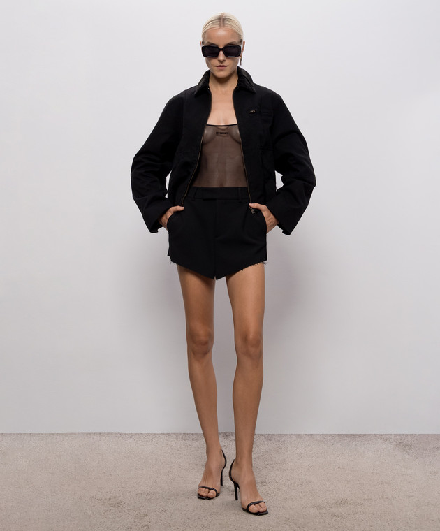 Vetements Черное боди с фактурным логотипом WH27BO124B изображение 2